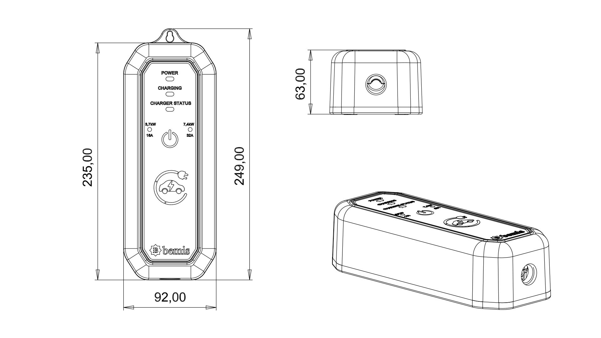 BEMIS Mini Mobile — 3,7 kW Taşınabilir — ürün görseli